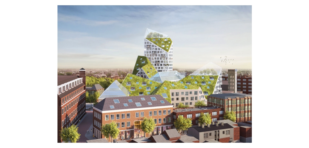 Eindhovense binnenstad krijgt ‘Groene Bergen’