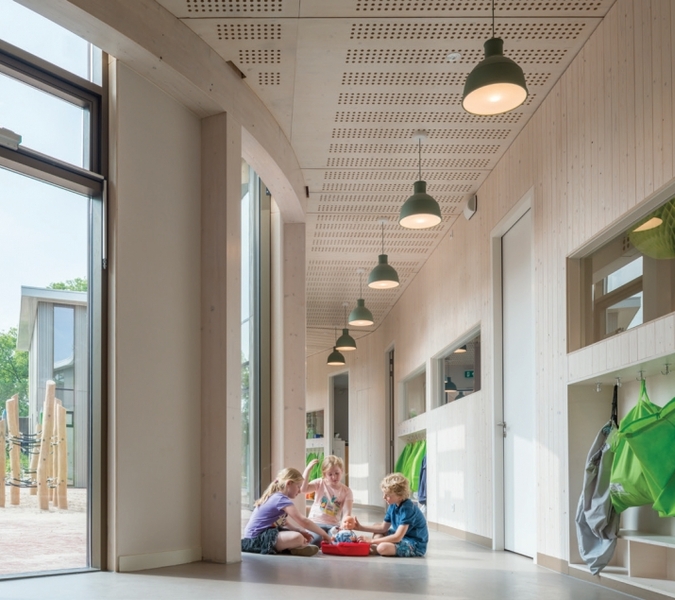 Nieuwe Brede School in Lisse volledig uit hout opgetrokken