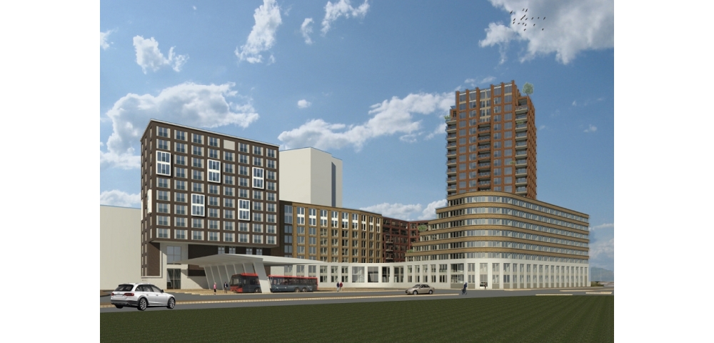 Nieuw centrumgebied met hotel in Amsterdam-Noord